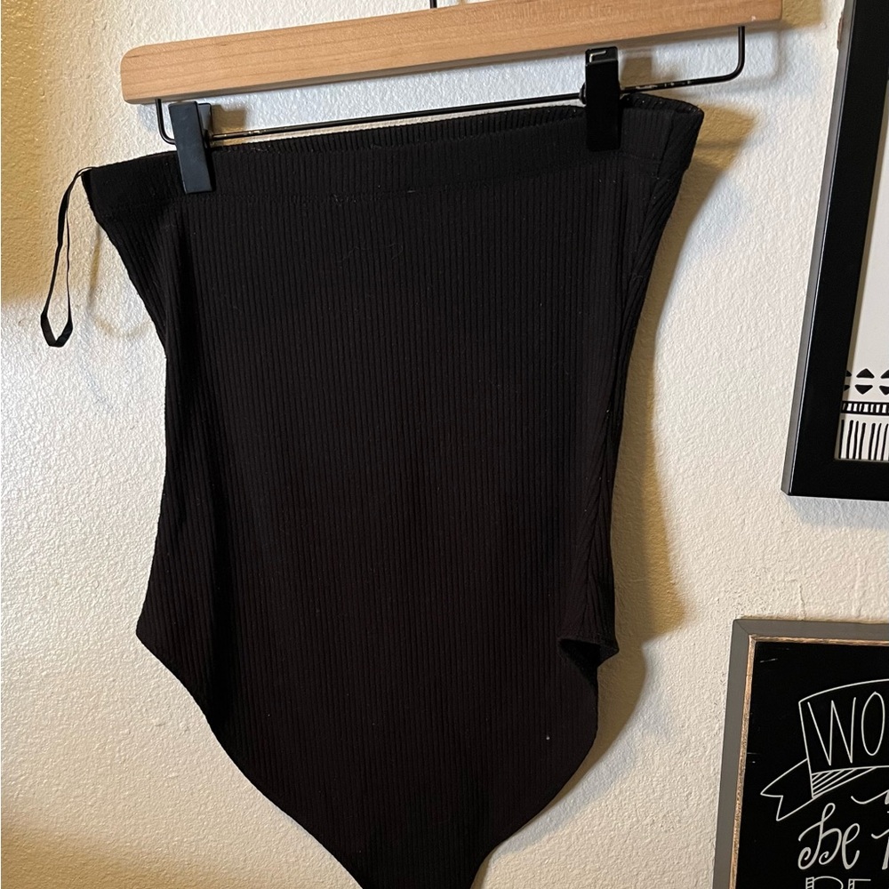 Forever 21 Black Ribbed Top